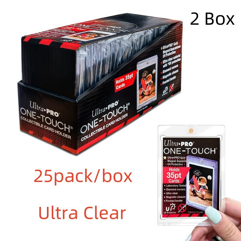 50 Pack Ultra Pro One Touch Magnetic Card Holder Holds 35PT Cards (2X Box)