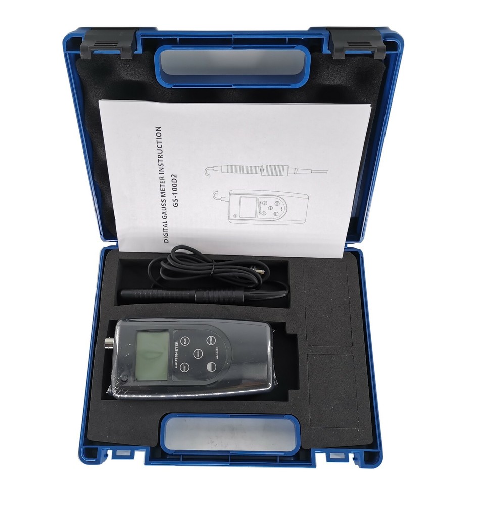 Digital Gauss Meter Gaussmeter Tesla Tester 200mT/2000mT Range Conversion