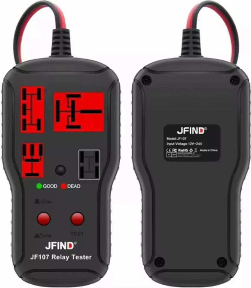 Universal 12V 24V Automotive Relay Tester Car Circuit Battery Voltage Checker To