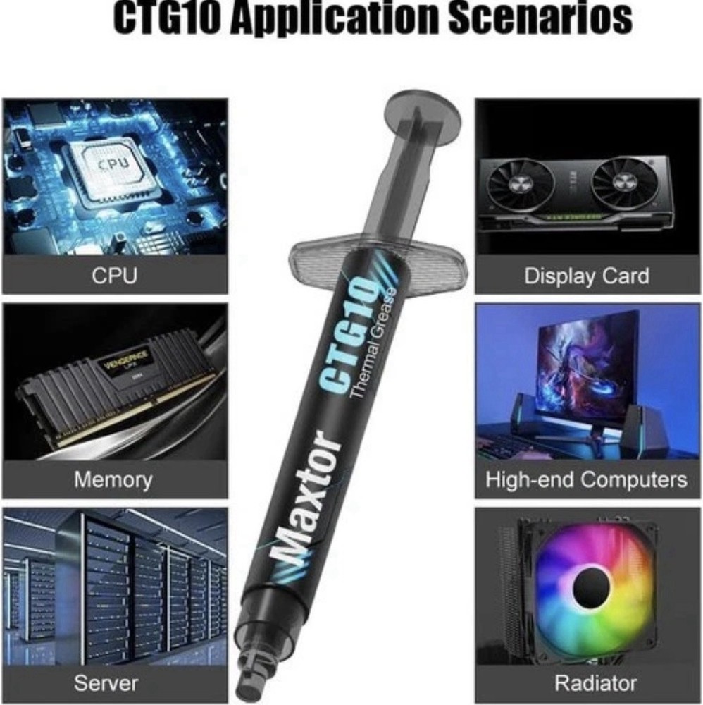 Maxtor CTG10E-4G Thermal Paste 14.5W/mK CPU & GPU