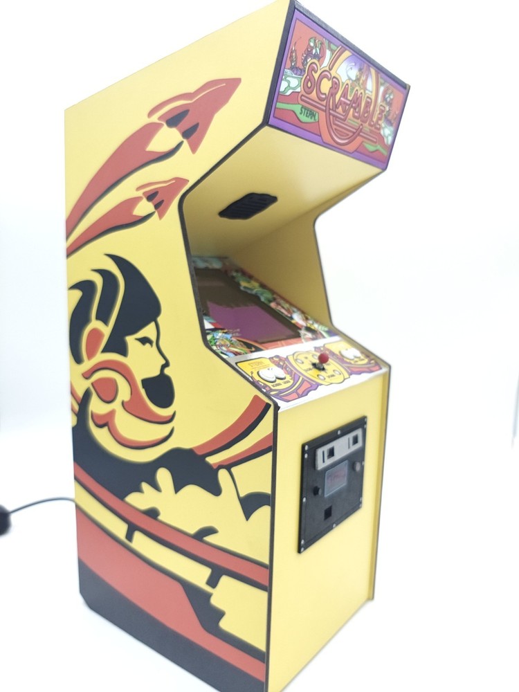 Scramble, 1/6 scale mini working arcade cabinet.