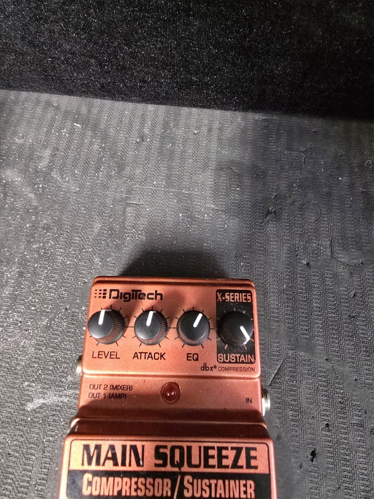 Digitech XMS X-Series Main Squeeze Compressor / Sustainer Guitar Effect Pedal