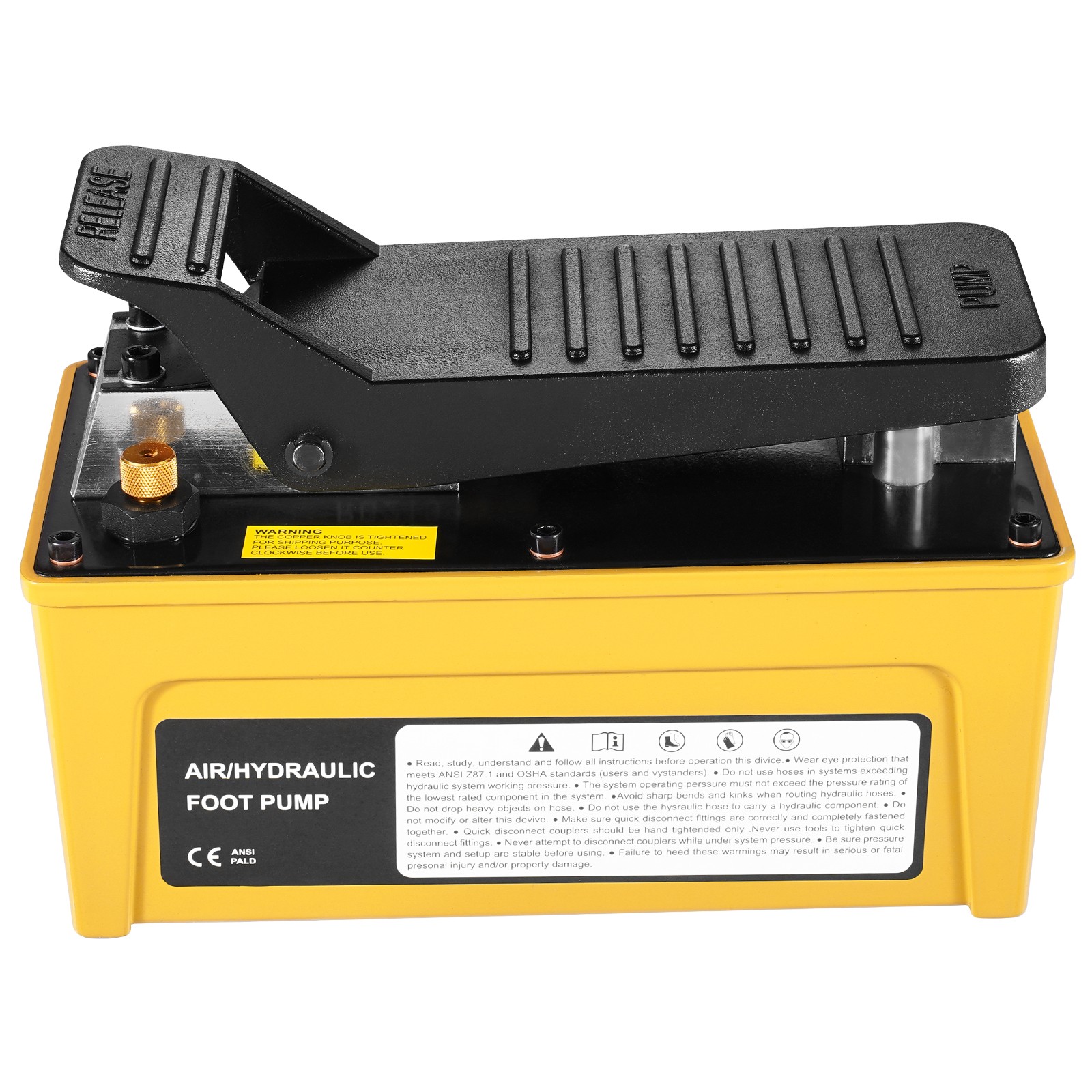 VEVOR Air Hydraulic Pump Air Actuated Foot Pump 10,000PSI Frame Machine Pump