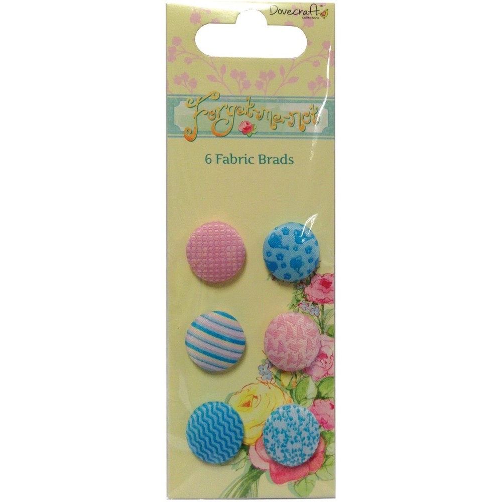 Fabric Brads-package of six