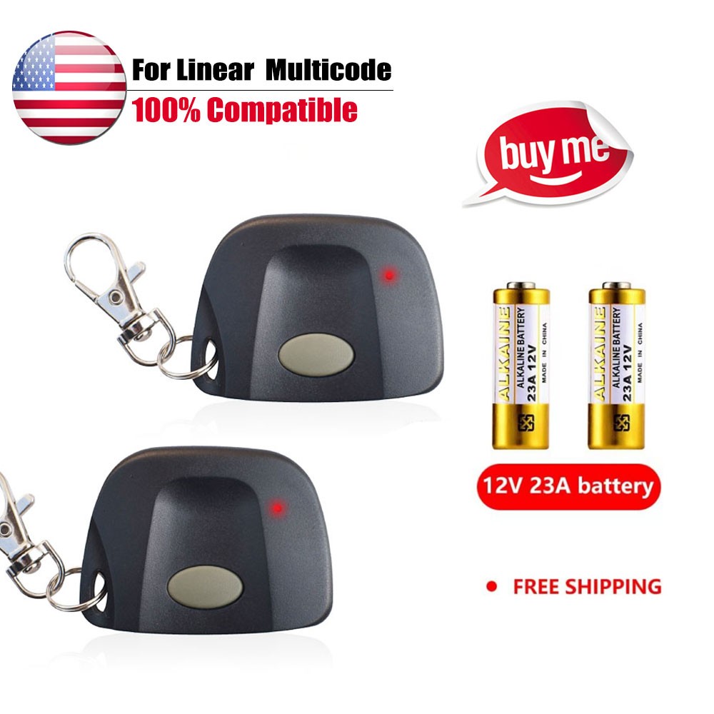 MultiCode 3089 300mhz 10 Code Switch Gate Garage Remote Control For Linear