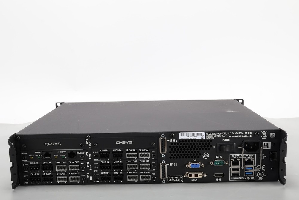 QSC Q-SYS Core 500i Integrated System Processor With Q-SYS CDN64 & Q-SYS CAES4