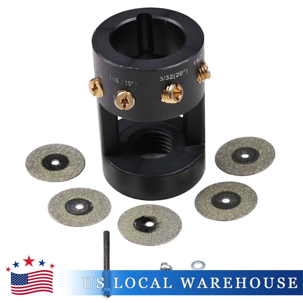 Black Tungsten Grinder Sharpener Multi-Angle & Offsets Head Tool TIG Welding