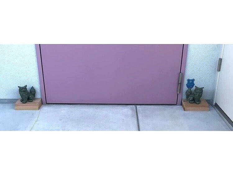 Shisa Ishiganto Lion Dog Statue Entrance Ornament Talisman Mini Okinawa Japan