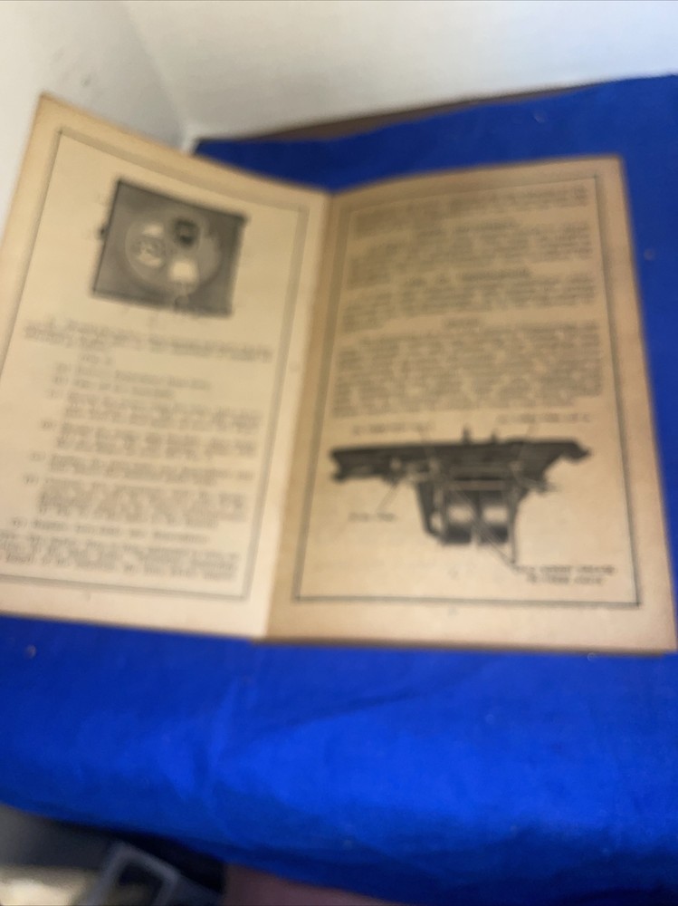 EDISON DIAMOND DISC PHONOGRAPH PAMPLET INSTRUCTIONS FOR SETTING UP AND OPERATING