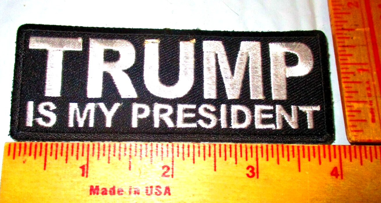 Trump 2024 patch presidential candidate political collectible biker vest emblem