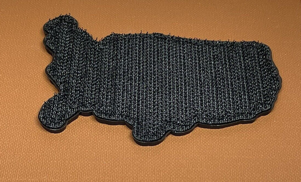 United States Map PVC Patch, Tactical Morale Firefighter Thin Red Line Patch