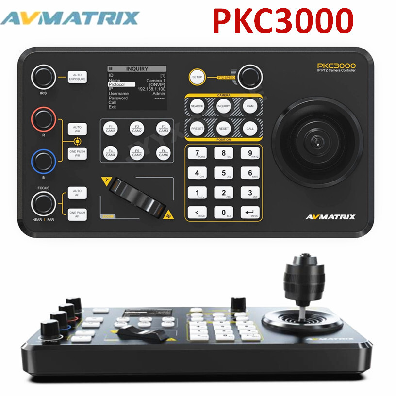 Avmatrix PKC3000 IP Serial PTZ Camera Network Keyboard Joystick Controller Live