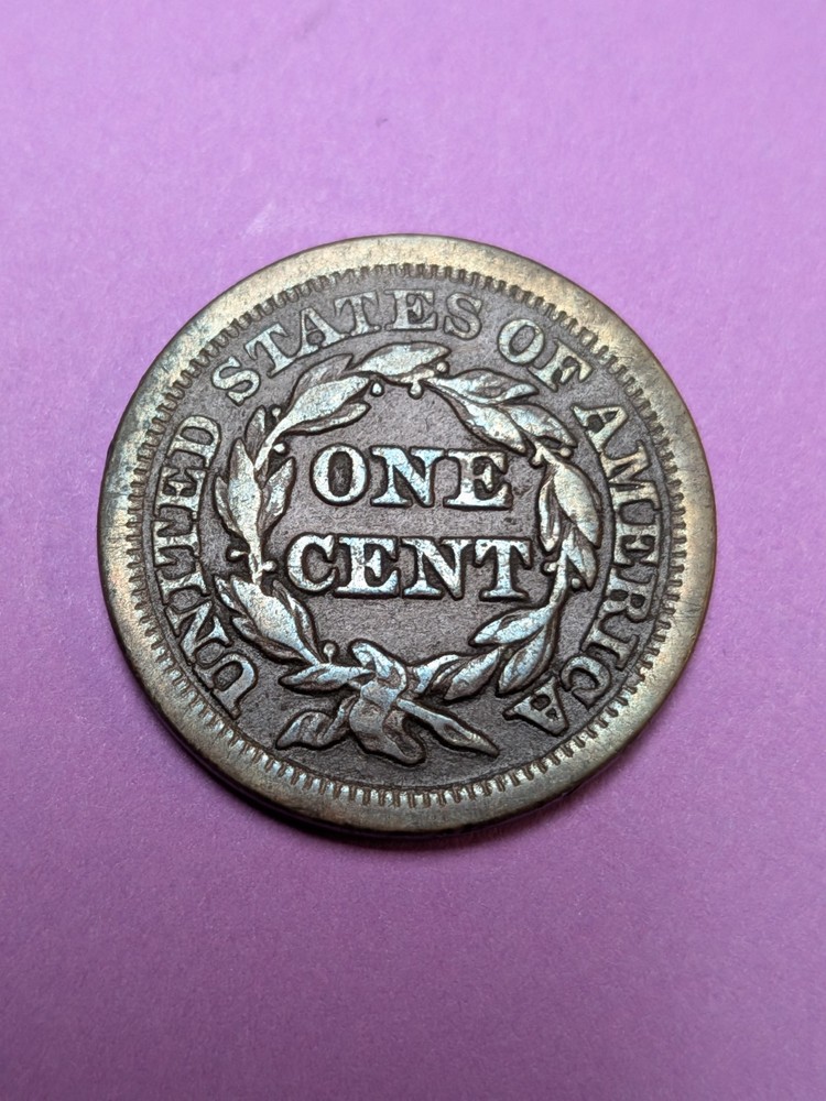 1850 Braided Hair Large Cent