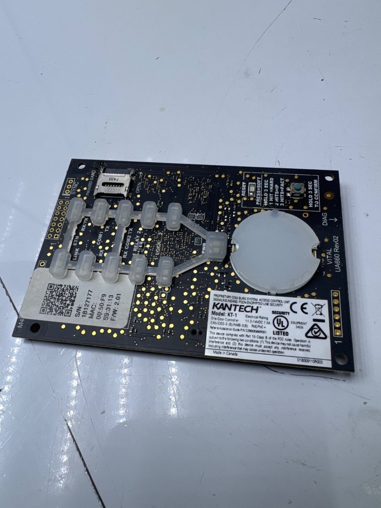 Parts for Kantech KT-1 Door Controller