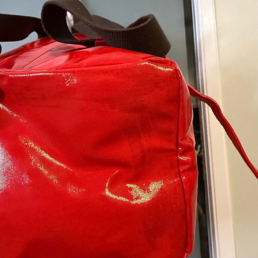 BODEN Backpack Red Coated Canvas