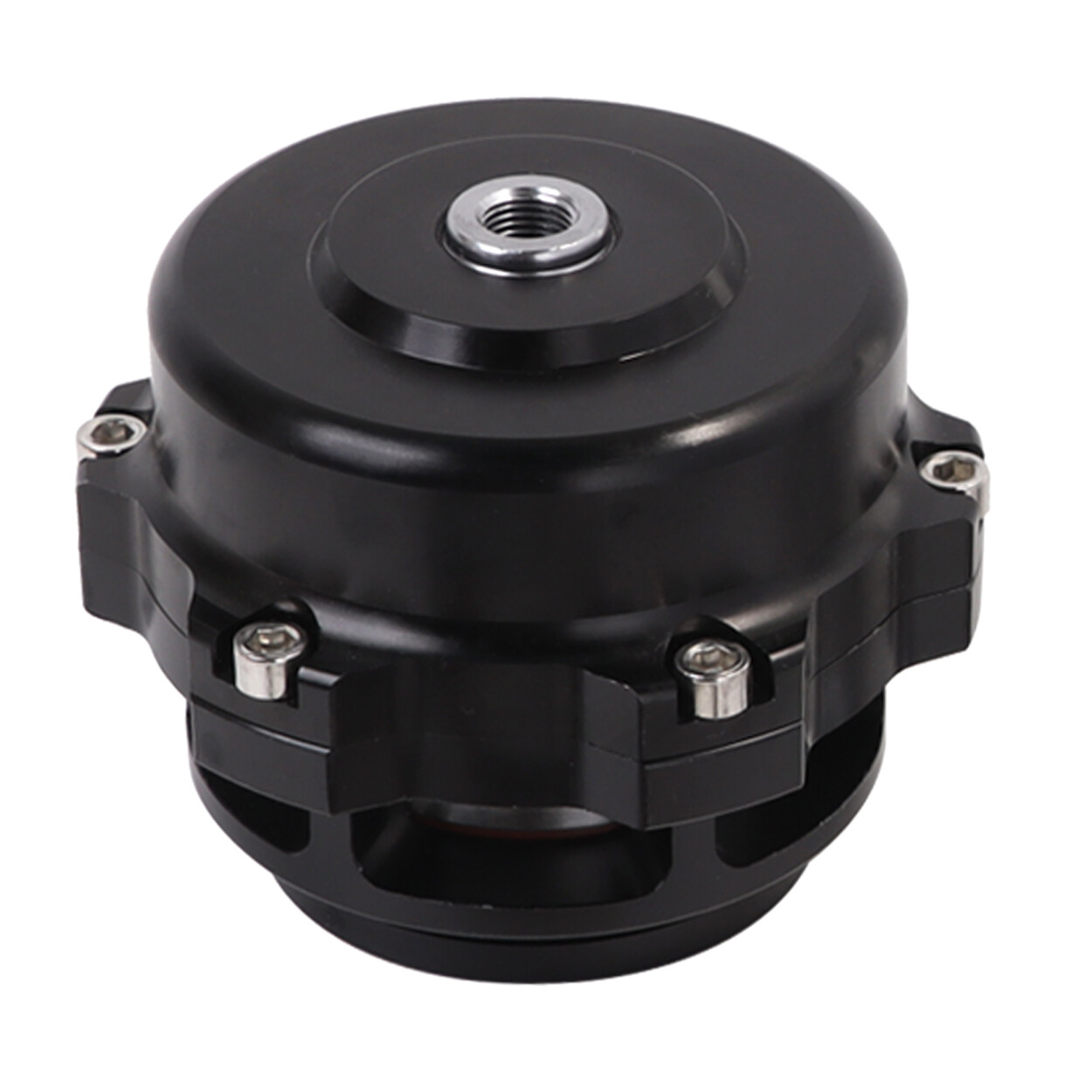 Universal Aluminum 50mm Blow Off Valve Dump Valve BOV with V-band Flange Black