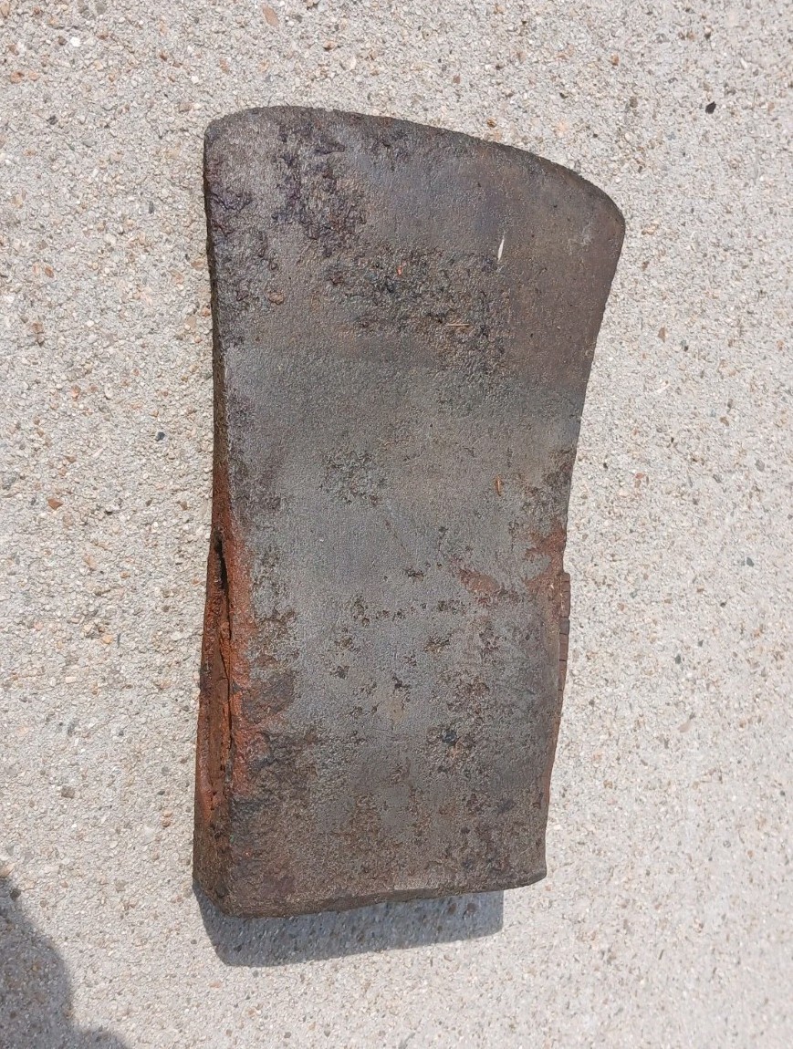 Vintage Antique Single Sided Axe Ax Head 6" 2.25lbs One bit side chop hammer