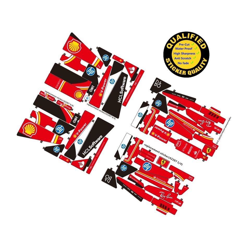 Replacement sticker for set 42207, Precut sticker only