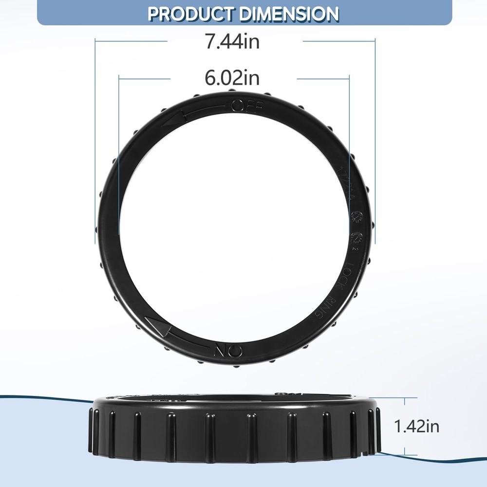 Replace for Pentair R172214 Lock Ring For Pool/Spa Filter, Feeder,Leaf Traps