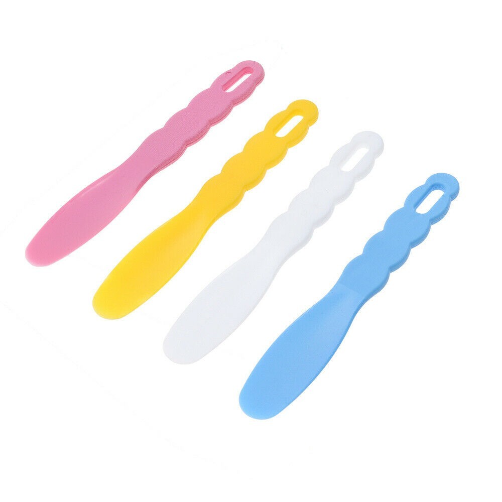 4 Pcs Assorted Dental Lab Impression Material Alginate Plastic Mixing Spatula