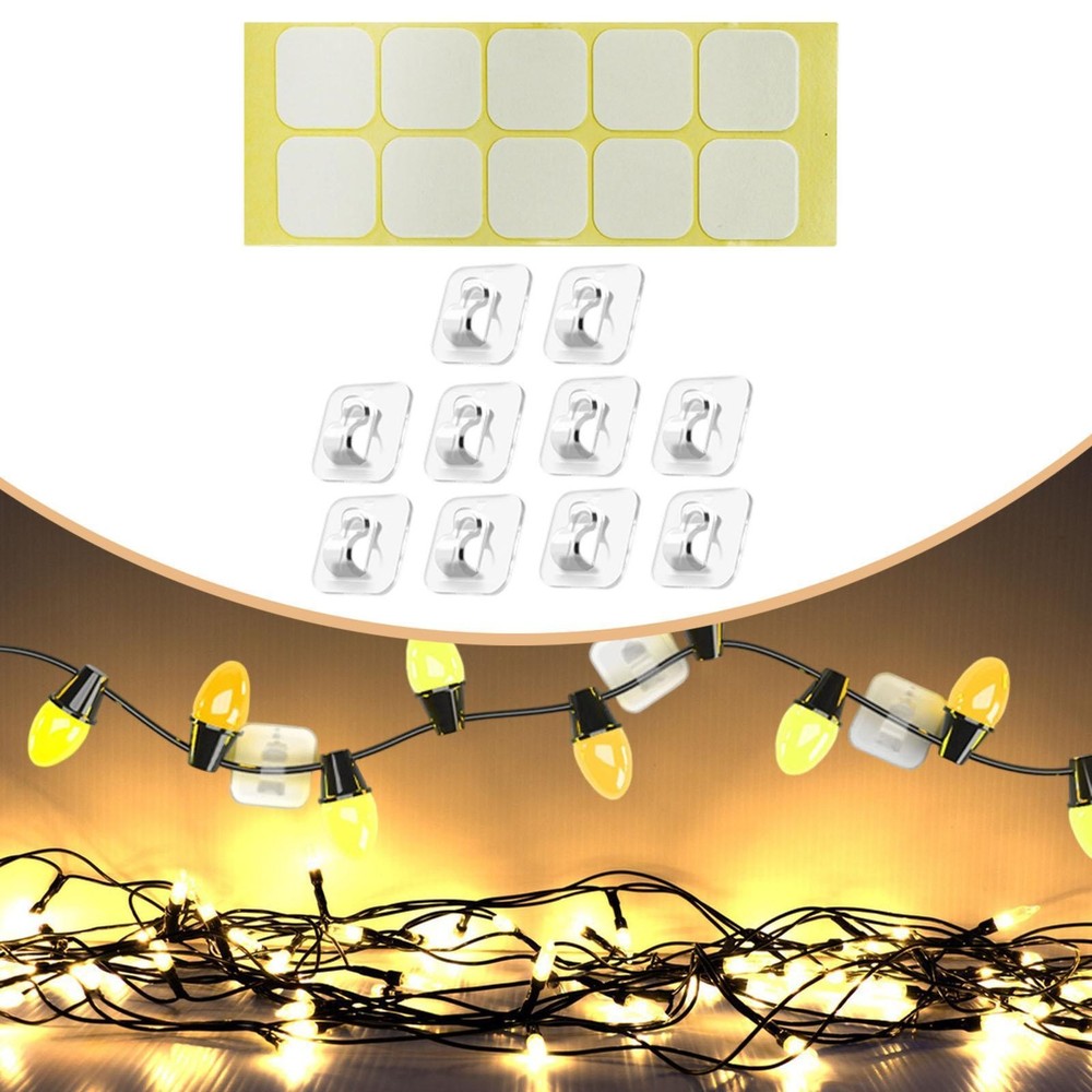 Sticky Cable Clips Wall Hooks Versatile Easy Installation Cord Clips Cord