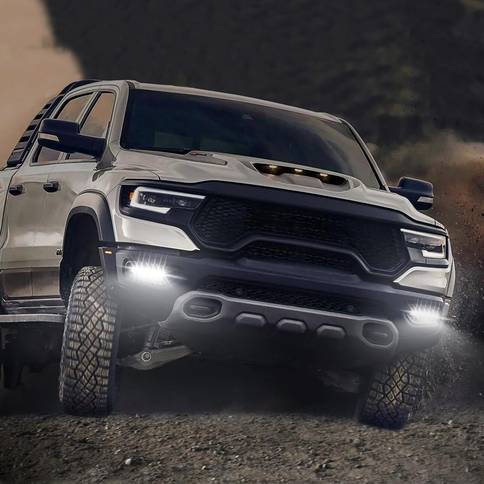 2PCS 6000LM Spot Slim Light LED Driving Fog For Truck Pickup Car SUV UTV ATV