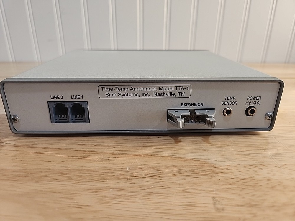 Sine Systems Model TAS-1 Time-Temp Announcer