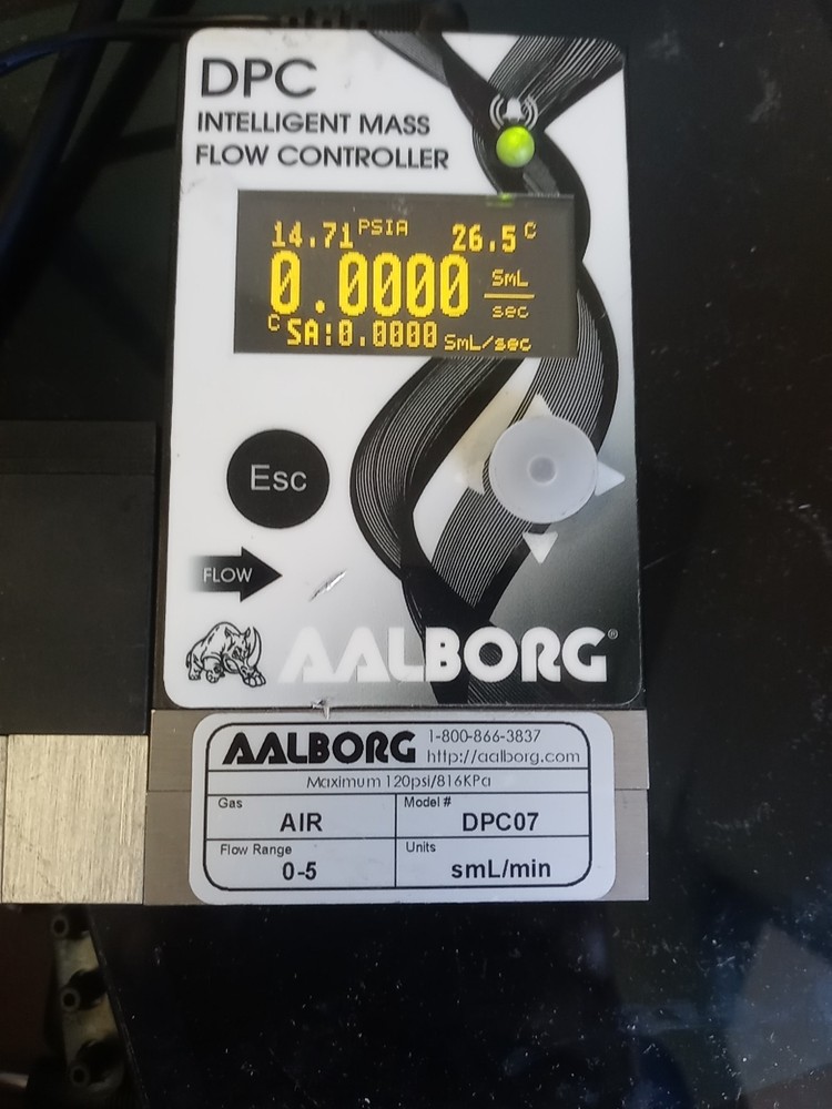 Aalborg AIR DPC07 DPC INTELLIGENT Mass Flow Controller Digital Meter 0-5