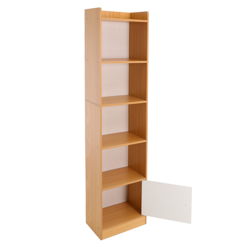 5-Tier Storage Rack 5-Tier Modern Storage Rack Small Narrow Corner Bookcase