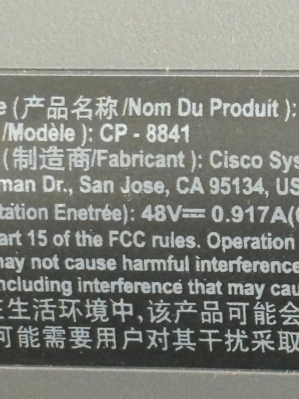 Cisco CP-8841 IP Office Phone