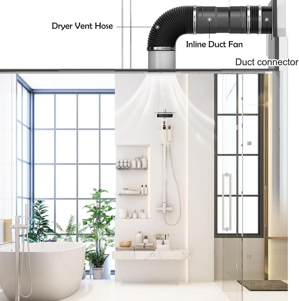 Versatile 4 Inch Duct Flanges for Dust Collection & Ventilation Systems - 2PCS