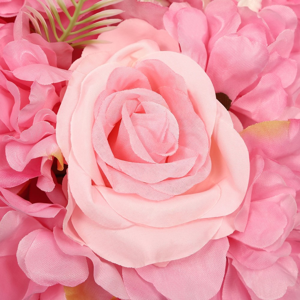 12pcs 3D Artificial Flower Wall Panel Silk Rose Mat for Wedding Backdrop 38*38cm