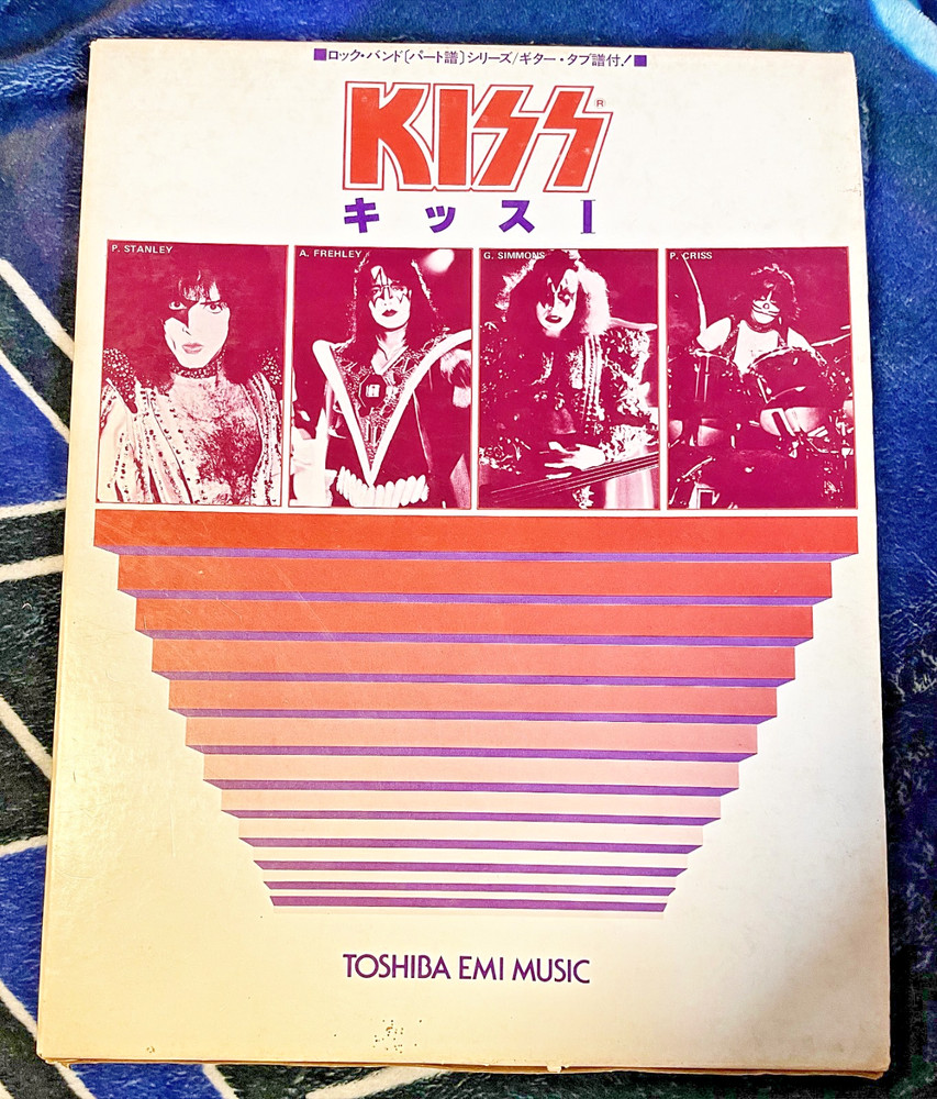 KISS I Band Score Guitar Tab Japan Toshiba EMI Rare 1970s