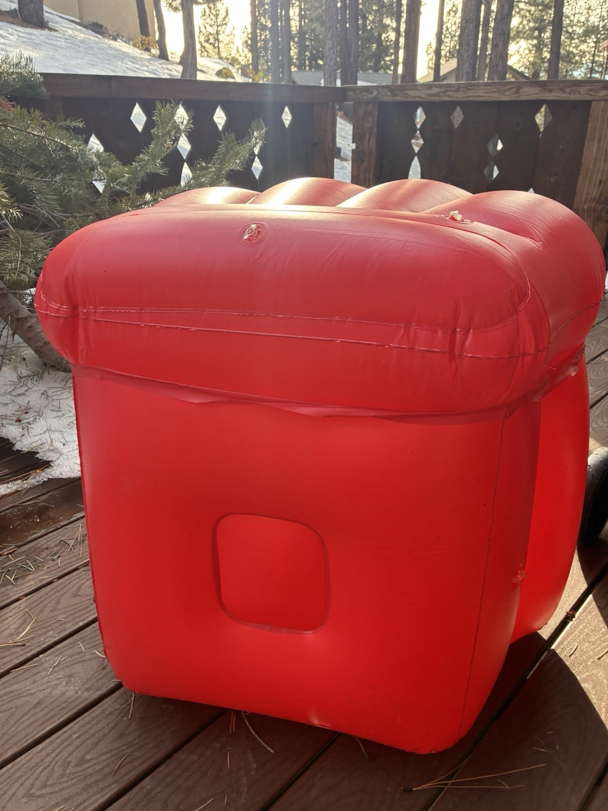 Alvin and the Chipmunks Inflatable Chair movie fox w/ pump promotional prop box