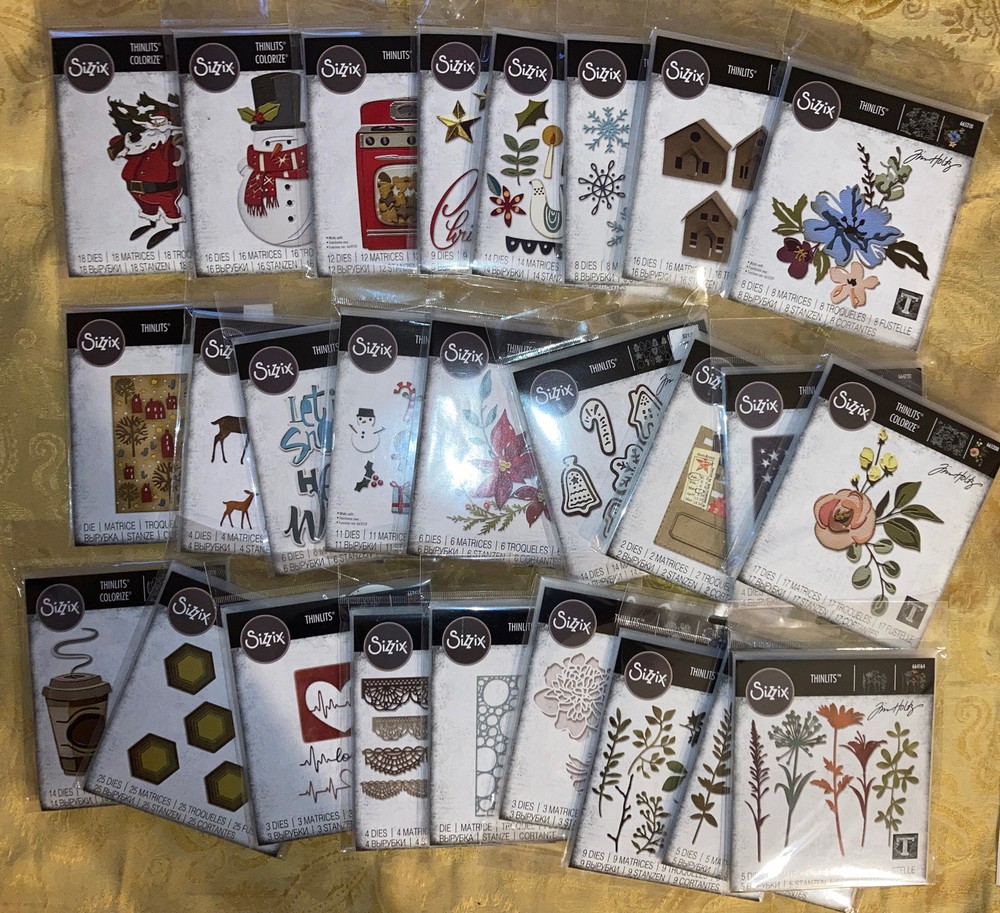 Sizzix Thinlits Metal Die Pack designed by TIM HOLTZ 35+ TO CHOOSE FROM