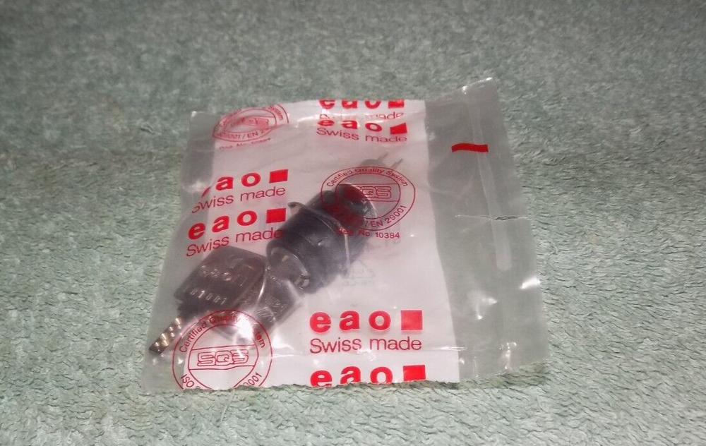 New EAO 51-414.036K Keylock Switch 2 Position Panel Mount for Interlock