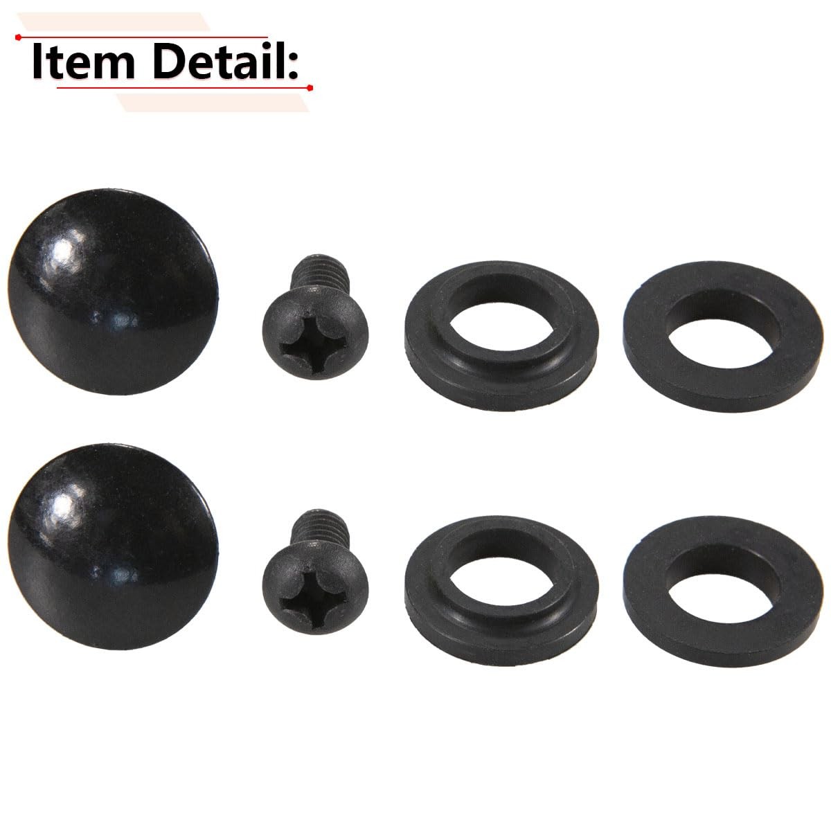 2pcs Rear Quarter Glass Window Latch Bolt Kit 03-17 Toyota Sienna