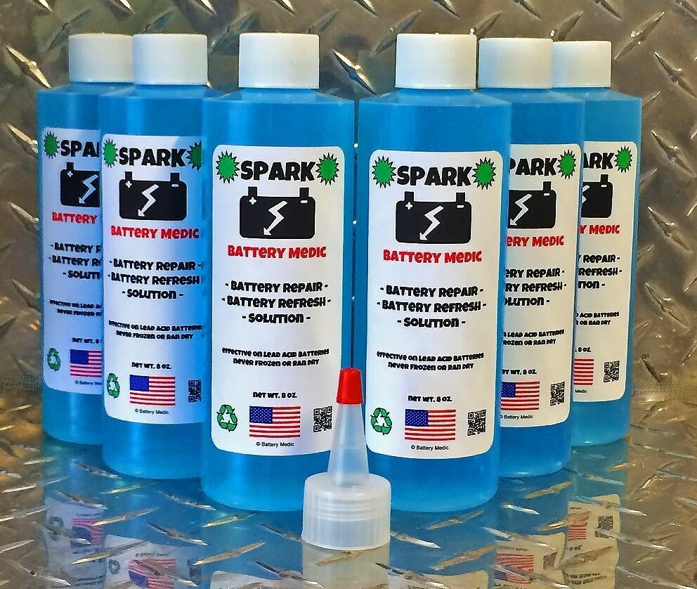 GOLF CART BATTERY RESTORE™ LIQUID Solution-Refurbish, Repair 6,8 Volt EZGO, CLUB