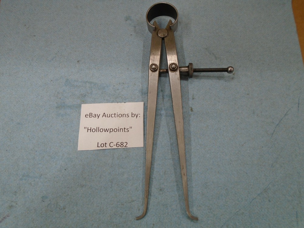 Lufkin No. 42 Inside 6" Spring Caliper w/ solid nut for Lathe Mill C682