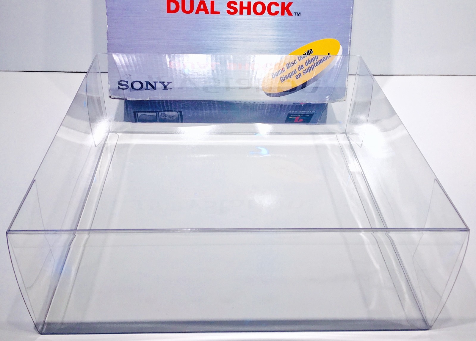 1 Console Box Protector For PLAYSTATION 1 Custom Clear Display Boxes NOT PS ONE!