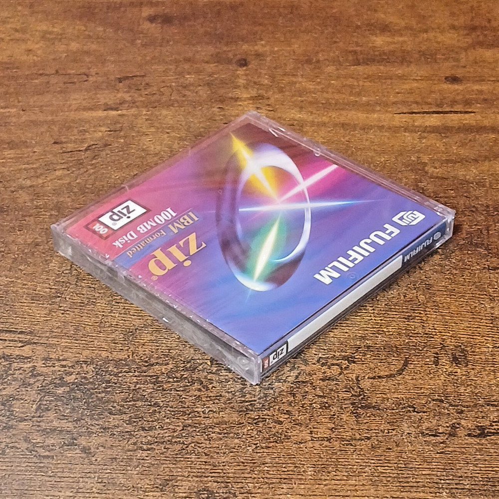 Fujifilm BLANK 100MB Zip Disk New & Sealed! IBM Formatted