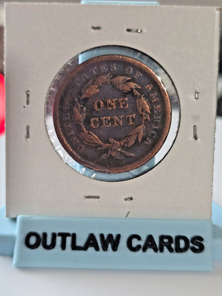 1843 US CORONET LARGE 1 CENT COIN
