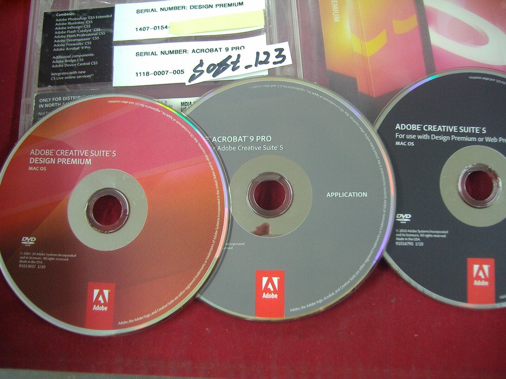 Adobe Creative Suite 5 CS5 Design Premium For MAC OS Full Retail DVD Version