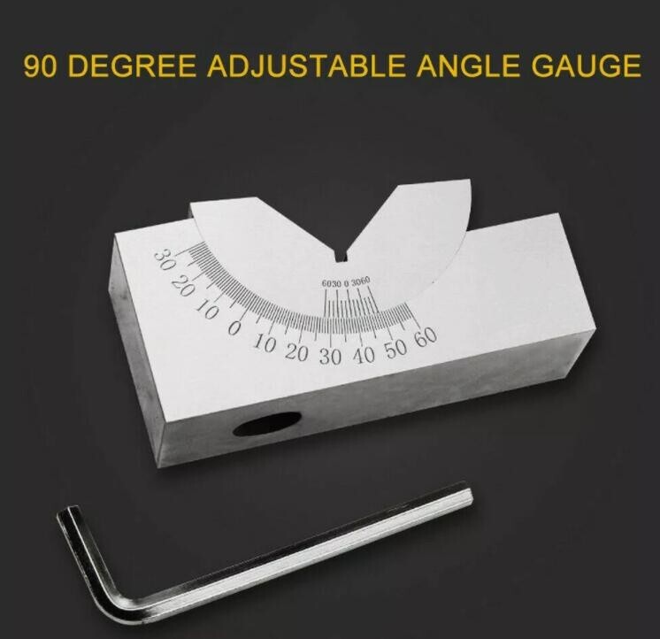 Adjustable Angle V Block Milling Setup 0-60 Degree Angle Block Precision Gauge