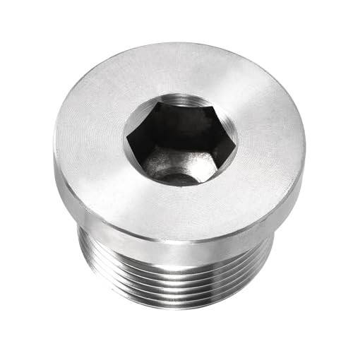 M26 x 1.5 Stainless Steel Pipe Plug, Internal Hex Head Socket Pipe Fitting |