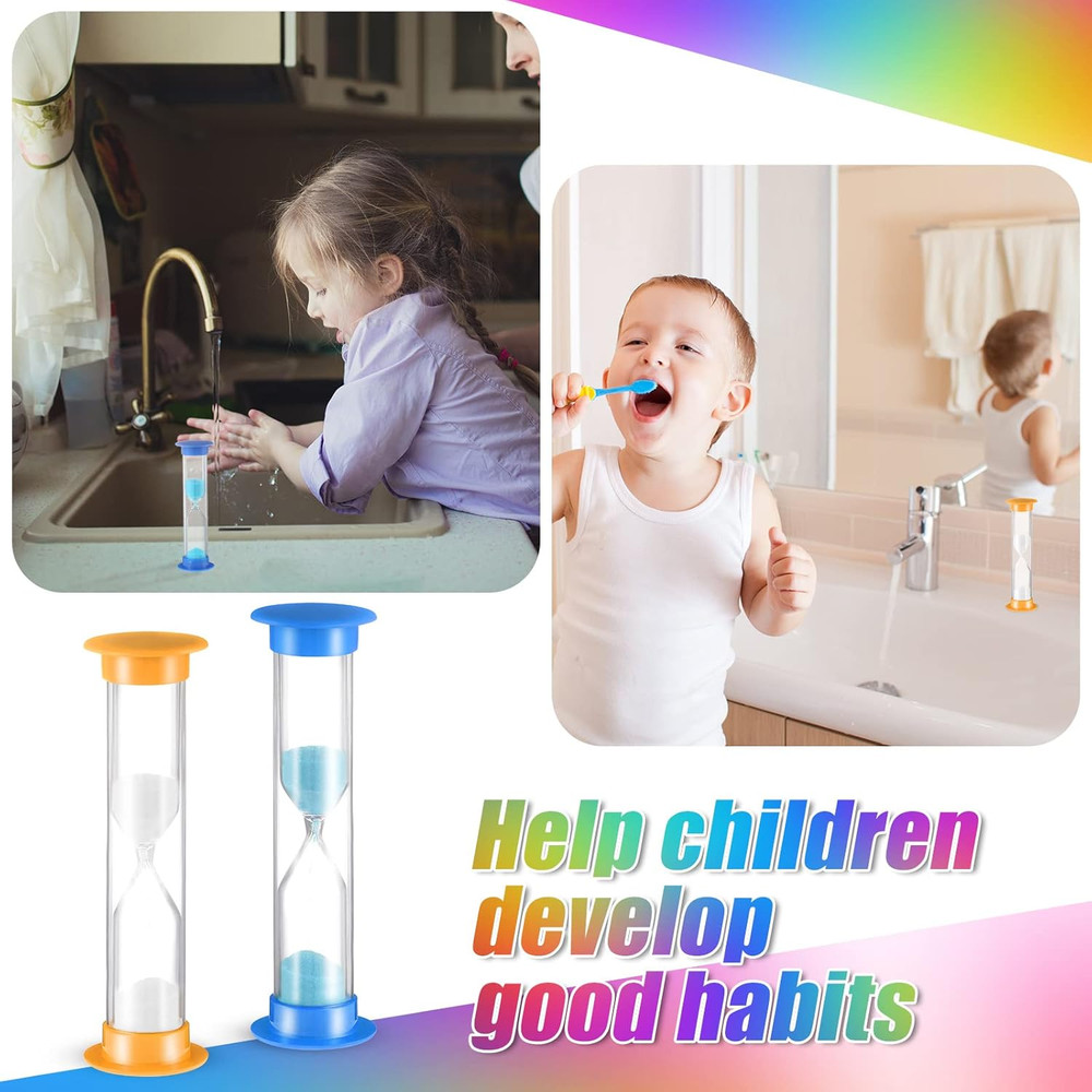 24 Pcs 5 Minute Sand Timer Plastic Hourglass 5 Min Visual Timer Mini Classroom S
