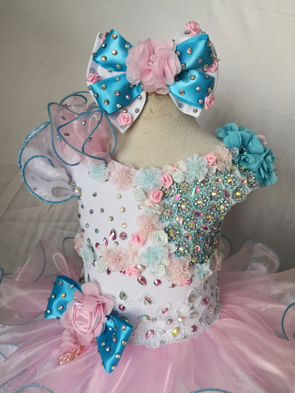 Jenniferwu Pageant Party Princess Birthday Dresses Tulle Tutu Dress for Girls