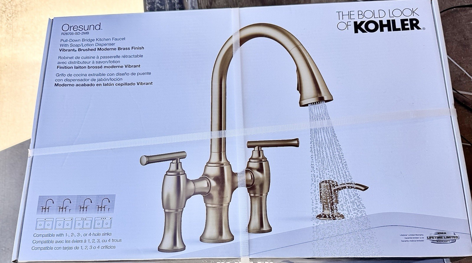 Kohler Oresund R28705-SD-2MB Vibrant Brushed Modern Brass