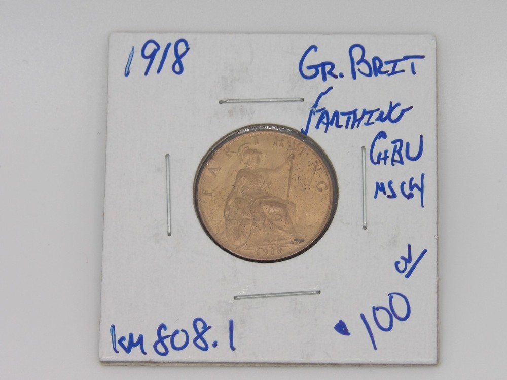 Great Britain 1918 Farthing