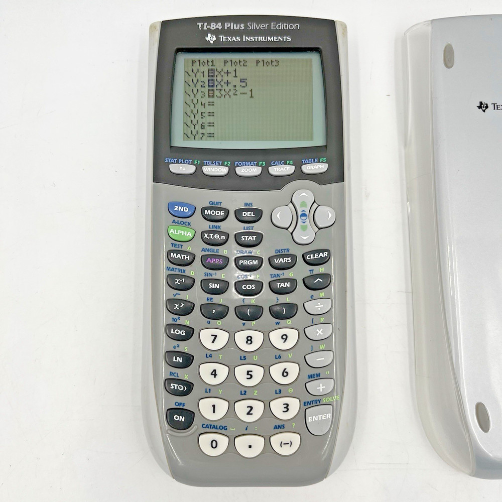 Texas Instruments TI-84 Plus Silver Edition Graphing Calculator Tested Fast Ship